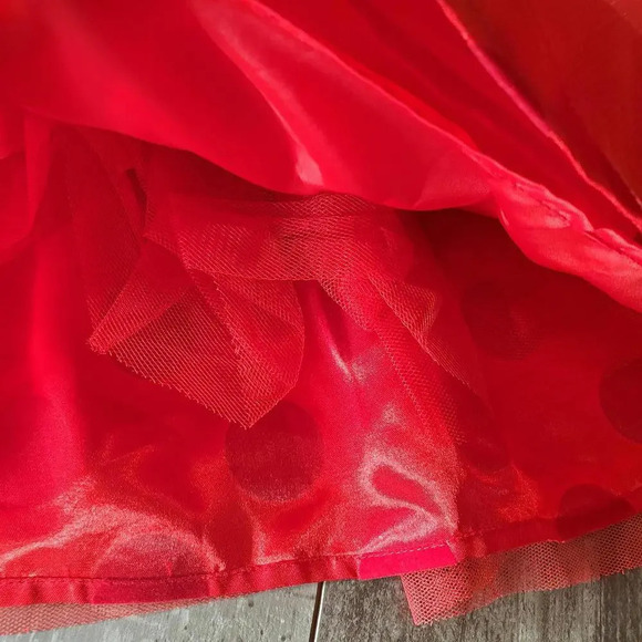 BLUEBERi boulevard Formal Red Polka Dot Tulle Girls Dress Size 24 Months NWOT - Picture 10 of 16
